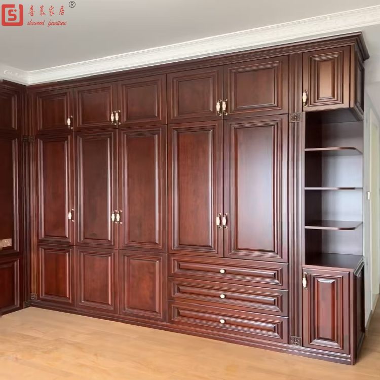 北京原木家具定制厂家 纯实木衣柜定制与实木衣柜的优势